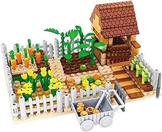 Country Garden Farm House Working Fields Building Blocks Toy Bricks Building Set with Accessories Fun Set for All Building Levels