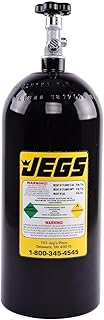 JEGS 16602 10 lb. Nitrous Bottle [Black Finish]