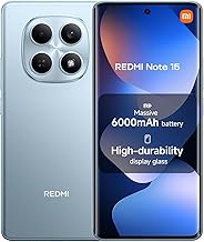 Redmi Note 15 4G LTE (Compatible with Tmobile Mint Tello & Global) (128GB + 6GB) 6.77" 120Hz 108MP AI Camera Global Version Dual Sim Model 2510DRA23L Liberado (Glacier Blue)
