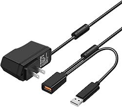 TNP Power Supply Adapter Cable for Kinect - Replacement USB AC Connector Cord Compatible with PC Microsoft Xbox 360 Kinect Motion Sensor System