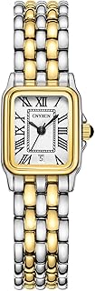 Gold Watches for Women with Rectangular Case,Roman Dial,Vintage Bracelet,Water Resistant
