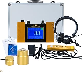 Water Leak Detector, Underground Water Pipe Leakage Monitor with Digital Display & Earphone & Carrying Case for Water Leakage Detection Construction Pipelines (US Plug)