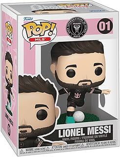 MLS Inter Miami CF: Lionel Messi (Away) #01 - Bundle with BoxedVinyl Soft Protector Case - Compatible with Funko Pop! Vinyl Figures