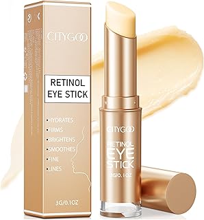 Retinol Eye Stick With Collagen, Hyaluronic Acid For Dark Circle, Under Eye Cream Anti Aging, For Puffiness and Bags Reduces Fine Lines (Retinol Premium Gold Edition 3g)