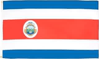 AZ FLAG - Costa Rica Flag - 2x3 Ft - 100D Polyester Costa Rican Banner with Two Metal Grommets - Fade Resistant - Vivid Colors - 2' x 3' Feet - 90x60 Cm