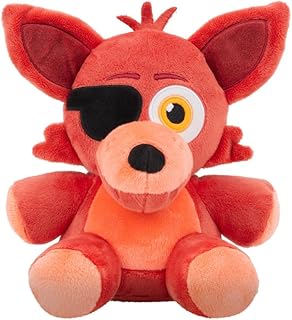 Jazwares Five Nights at Freddy’s Classic Foxy Plush - 8-Inch Stuffie with Soft Material and Glow-in-The-Dark Eyes