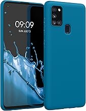 Case Compatible with Samsung Galaxy A21s Case - Soft Slim Protective TPU Silicone Cover - Caribbean Blue