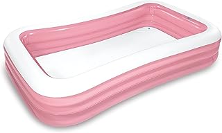 INTEX 58487EP Swim Center Inflatable Family Pool: 277 Gallon Capacity – 120" x 72" x 22" – Pink