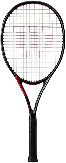 Wilson Clash 100L V3 Strung Adult Performance Tennis Racket - Grip Size 0-4", Strung with Sensation 16 Natural at Mid Range Tension