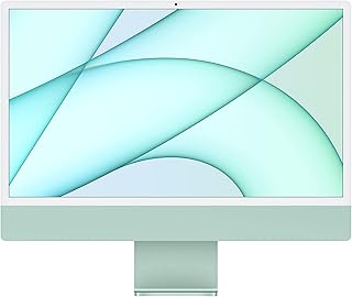 Apple 2021 iMac with Apple M1 Chip with 8-core CPU (24-inch, 8GB RAM, 256GB SSD Storage) (QWERTY English) Green (Renewed)