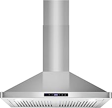 COS-63175S 30 in. Vista Collection 380 CFM Ducted Wall Mount Range Hood, Touch Controls, LED Lights, Stainless Steel