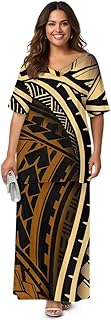 2025 Polynesian Tribal Design Samoan Puletasi Set Ptaha Plus Size Women's Top and Skirts Two Piece Set Dress