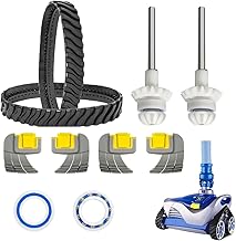 Mx8 pool cleaner parts for zodiac pool cleaner，Set includes 2 Tracks, 4 Pack Cyclonic Srubbing Brushes, 2 pack Drive Shaft ,2 pack Bearings.Applicable models R0525100 R0526100 R0527000 (10 PACK)