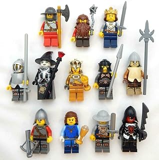 4 Random Lego Castle Minifigures - with Weapon Accessories Mystery Pack Minifig