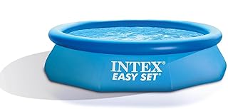 Intex 28120EH Easy Set Inflatable Swimming Pool: 10ft x 30in – Puncture-Resistant Material – Quick Inflation – 1018 Gallon Capacity – 23in Water Depth