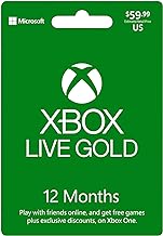 Microsoft Xbox LIVE 12 Month Gold Membership (Physical Card)