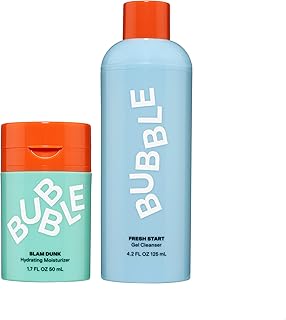 Hydration & Cleanse Duo: Slam Dunk Face Moisturizer for Dry Skin (50ml) + Fresh Start Exfoliating Gel Cleanser (50ml)