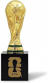 Official FIFA World Cup 2026 Edition - 4 Inch 3D Trophy w Acrylic Base - Timeless Collector’s Item Premium Zinc Alloy - FIFA World Cup Trophy Replica Perfect for Desk, Man Cave, Football Memorabilia