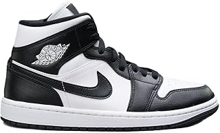 Women's Air Jordan 1 Mid 'Panda' (White, Black)