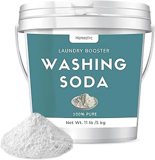 11 lb Sodium Carbonate Washing Soda, Super Washing Soda For Laundry, 100% Pure, Household Cleaner, Ideal For Cleaning Kitchens And Bathrooms, Washing Soda For Dishwasher