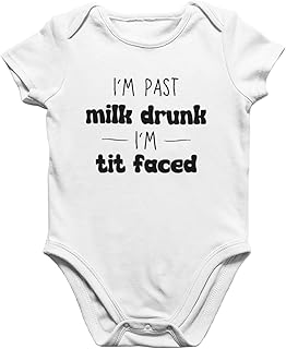 I’m Past Milk Drunk Shirt, Funny Newborn Bodysuit, Tit Faced Baby Shirt, Mom Gift