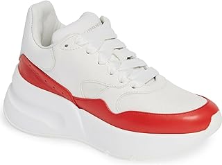 Pelle S. Gomma White & Red Oversized Sneakers Sz 40.5