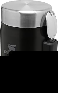 Leakproof-Dishwasher Safe, Stainless Steel, Matte Black, 0.4L