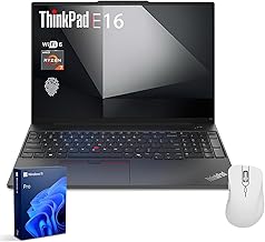 ThinkPad E16 Gen 2 Business Laptop, 16" FHD+, AMD Ryzen 7 7735HS, 16GB DDR5 RAM, 1TB SSD, Fingerprint, Backlit Keyboard, HDMI, Wi-Fi 6, Windows 11 Pro, Black, w/Bundle