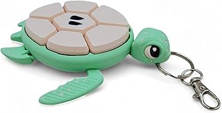 Turtle Fidget Clickers - Fruit Series Desktop and Keychains - Sensory Figures, Mechanical Keys - Autism, ADHD, Stress, Anxiety Relief (Apple)
