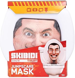 Toilet Jumpscare Mask, Ultimate Jumpscare Mask, YouTube Animation Sensation, Officially Licensed Skibidi Toilet Merch
