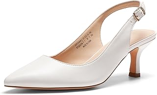 Women's Kitten Heels Slingback Closed Pointed Toe Low Pumps Shoes Women Party Wedding Sexy Casual Dress Shoes