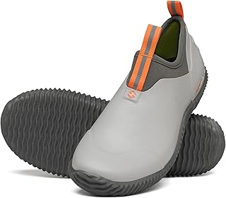 Waterproof Garden Shoes for Women Neoprene Slip-On Rubber Rain Footwear Short Ankle Booties