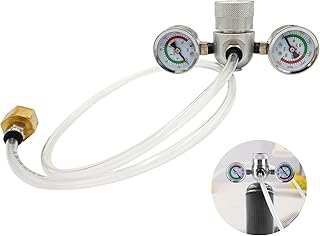 Valve For Whipped Cream Dispensers, Pressure Regulator Valve - Relief, Compatible With 0.95L/580G Nitrous Oxide Tanks, Includes Hose And Thread Adapter, Safe And Accurate Control Of Gas Release
