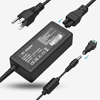 12V 5A Power Supply, Waysse Power Supply Adapter, AC DC Converter 100-220V to 12 Volt 5 Amp Transformer 5.5x2.1mm Plug for LED Strip Light (1251)