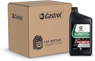 SAE 20W50 Hydrostatic Transmission Fluid for Use in Outdoor Power Equipment – API GL-4 – 12 Pack (1 Quart)