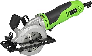 GALAX PRO 710W Mini Circular Saw 3 Pcs Saw Blades (115mm), 5200RPM Electric Circular Saw,1-2/3''(90°)/1''(45°) Cutting Depth, Portable and Compact for Wood/Metal/Plastic