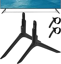 TV Legs for Samsung, Exclusive Only for Samsung UA65TU7000K UN65TU7000F UN65TU7000G UN65TU700DF 2020 Model TV Legs Replacement, NOT Universal, Not for Other Models, with Cable Ties, Screwless Install