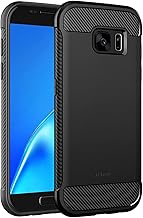 JETech Slim Fit Case for Samsung Galaxy S7 5.1-Inch, Thin Phone Cover with Shock-Absorption and Carbon Fiber Design (Black)