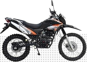X-PRO Hawk 250 Dirt Bike Motorcycle Enduro Motorcycle, Big 21"/18" Wheels!(Black)