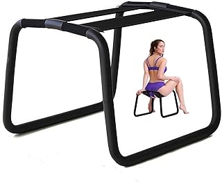 Sex Chair Adjustable Height Sex Furniture, Sex Multifunction Position Chair with Adjustable Handrail and Realistic Dildo, Sex Bench BDSM Novelty Dildo Mount Holder for Couples Festival Gifts (M)