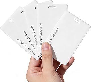 Long Range Proximity Card, 125kHz Access Control Card 1.8mm Thick PVC/ABS ID Card for Parking Gates, Security Systems, Attendance Tracking (5 pcs)