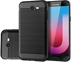 Case for Galaxy J7 2017/J7 V 2017/J7 Prime/J7 Perx/Galaxy Halo/J7 Sky Pro Case, Slim Thin Phone Case TPU Soft Back Case Shockproof Protective Cover for Samsung Galaxy J7 2017 Black