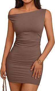Womens Mini Summer Dresses 2026 Going Out Off The Shoulder Bodycon Sexy Party Club Spring Fashion Outfits