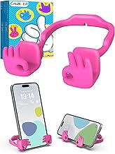 Easter Gifts for Teens Girls Women Adults Cell Phone Stand: OK Gesture Phone Holder for Desk Funny Gifts for Kids Teenage Daughter Wife Mom Her Gadgets Basket Stuffers Trendy Stuff Ideas Hot Pink