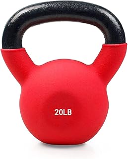 RitFit Neoprene Coated Kettlebell Weight Set, Solid Cast Iron
