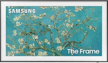 SAMSUNG 32-Inch Class QLED 4K LS03B Series The Frame Quantum HDR Smart TV with Alexa Built-in (QN32LS03BBFXZA, 2022 Model) (Renewed)