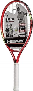 HEAD Speed 21 Junior Pre-Strung Tennis Racquet, Lightweight Youth Tennis Racket for Kids & Beginners, Durable Aluminum Frame, Age 4-6, 21 inch, Red