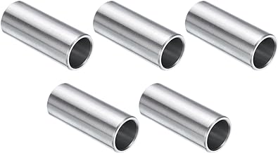 uxcell 5pcs Stainless Steel Spacer 1/2" Bore x 5/8" OD x 1-1/2" Length Screw Standoff Bushing Plain Finish Round Metal Spacer for 1/2 Screws Bolts and Rods