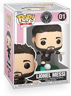 Pop Soccer - Lionel Messi Inter-Miami Vinyl Figure Bundled with Box Protector Compatible for Funko