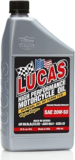 10700 SAE 20W-50 Motorcycle Oil - Gray, 1 Quart (32 Ounces)